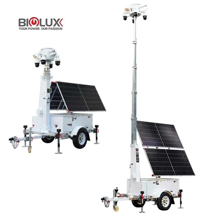 BIGLUX Mobile Solar CCTV -valvontatrailerit Starlinkillä