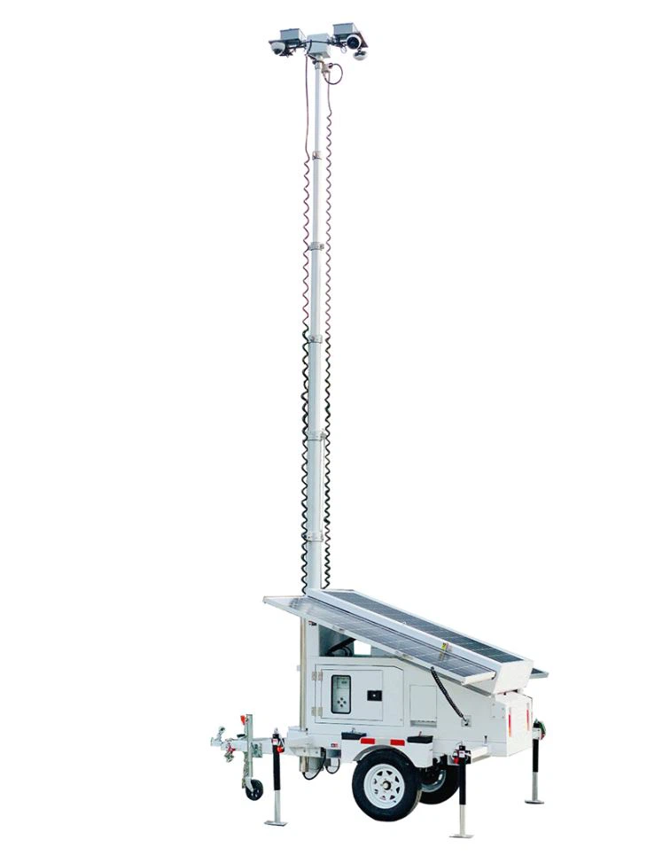 Mobile Surveillance Security Solar Tower